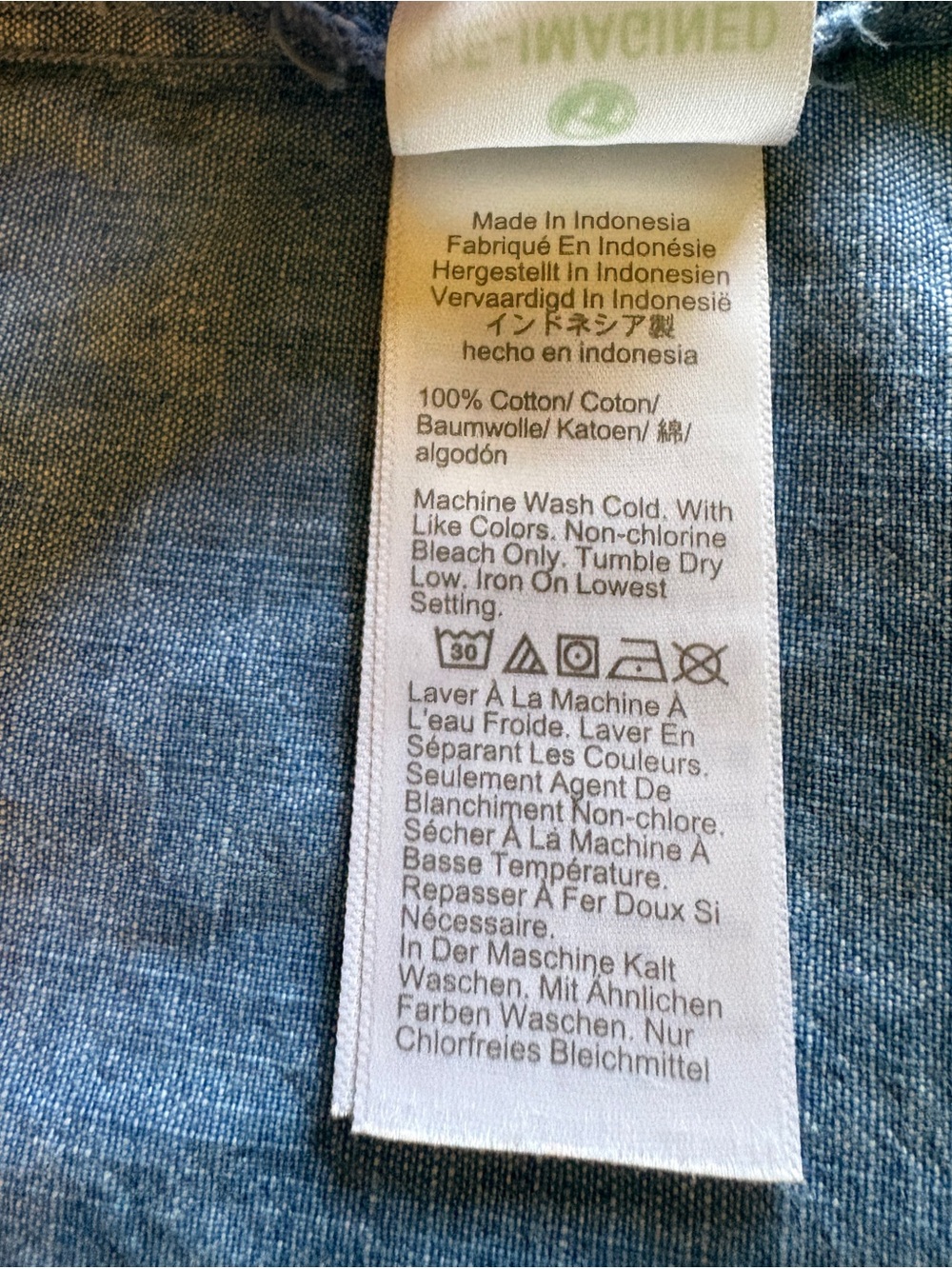 J. Crew Chambray Top with Ruffle Trim - Picture 6 of 10